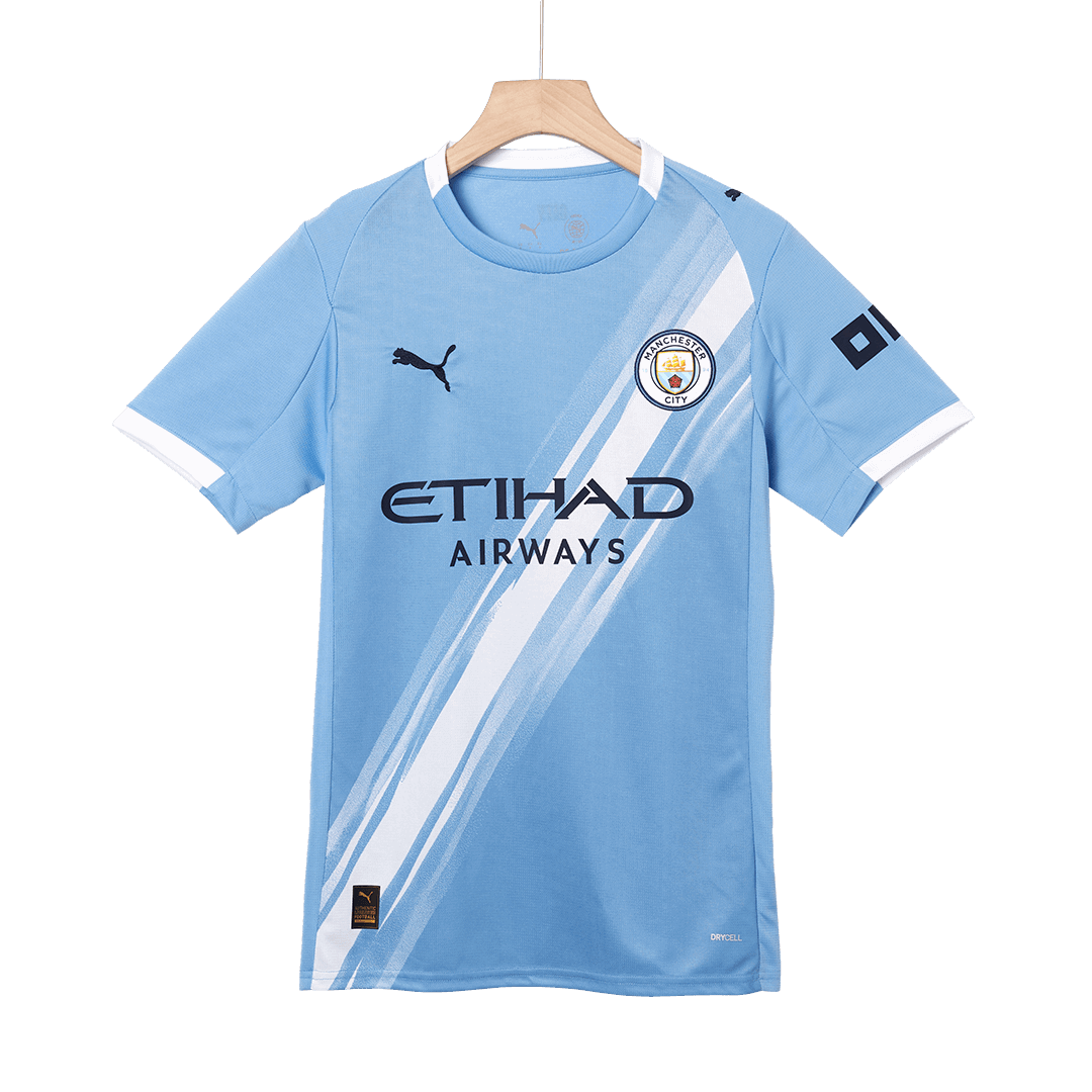 Camiseta DE BRUYNE #17 Manchester City 2025/26 Primera Equipación-Versión Hincha