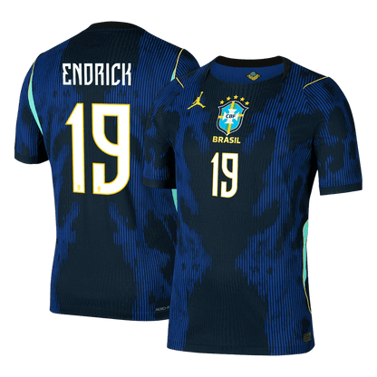 Camiseta Auténtica ENDRICK #19 Brazil 2026 Segunda Equipación Copa del Mundo - Version Jugador