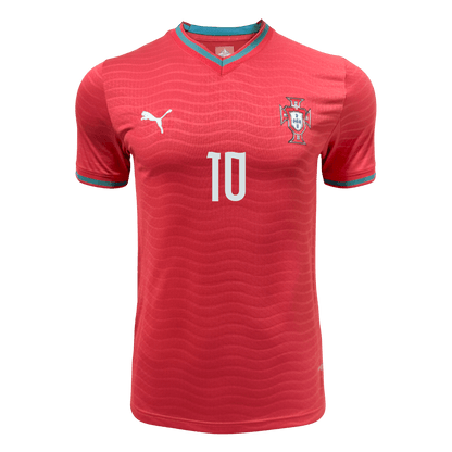 Camiseta Auténtica BERNARDO #10 Portugal 2026 Primera Equipación Copa del Mundo - Version Jugador
