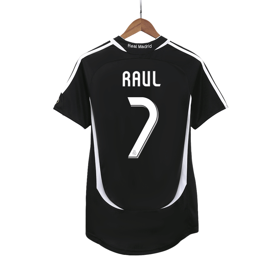 Camiseta Retro 2006/07 RAUL #7 Real Madrid Segunda Equipación Visitante Hombre - Versión Hincha 2025