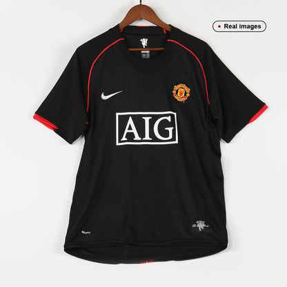 Tricouri Fotbal Vintage Manchester United Deplasare 2007/08