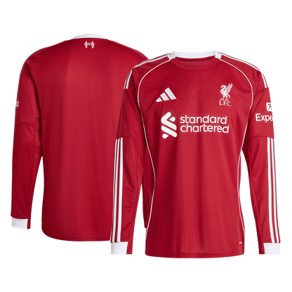 Camiseta Manga Larga Liverpool 2025/26 Primera Equipación-Versión Hincha-Camisetas Pasion Shop