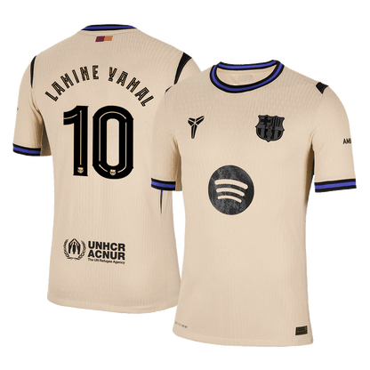 Camiseta Auténtica LAMINE YAMAL #10 Barcelona 2025/26 Segunda Equipación-Versión Jugador