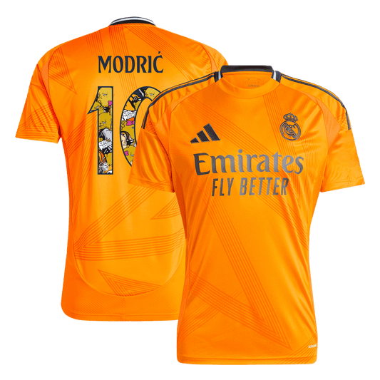 Camiseta Real Madrid 2024/25 Segunda Equipación Modrić #10 - Versión Hincha - Fuente Champions