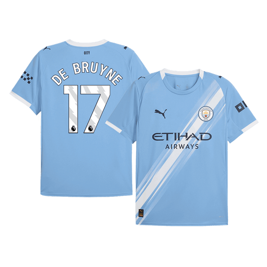 Camiseta DE BRUYNE #17 Manchester City 2025/26 Primera Equipación-Versión Hincha (Calidad Premium)