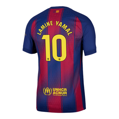 Camiseta Auténtica LAMINE YAMAL #10 Barcelona 2025/26 Primera Equipación-Versión Jugador-Camisetas Pasion Shop