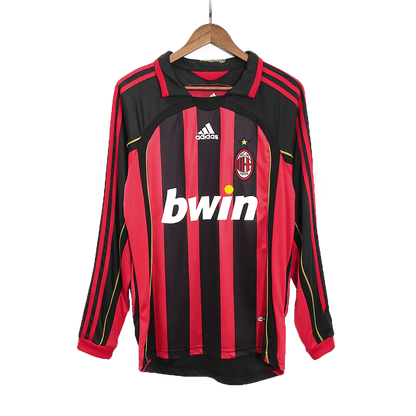 Tricouri Fotbal Vintage AC Milan RONALDO #99 Acasă 2006/07 Mânecă Lungă