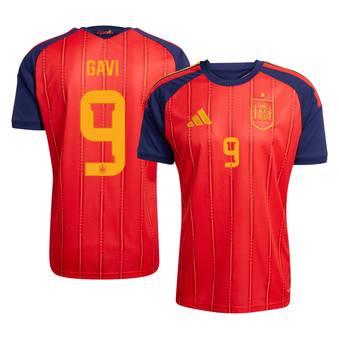 Camiseta GAVI #9 Spain 2026 Primera Equipación Copa del Mundo - Version Hincha - Calidad premium