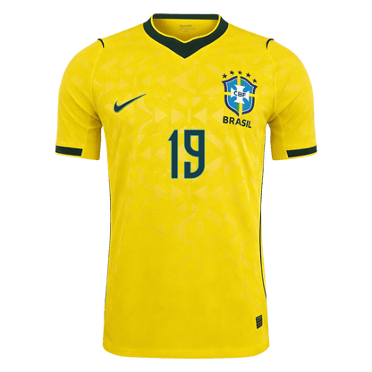 Camiseta Auténtica ENDRICK #19 Brazil 2026 Primera Equipación Copa del Mundo - Version Jugador