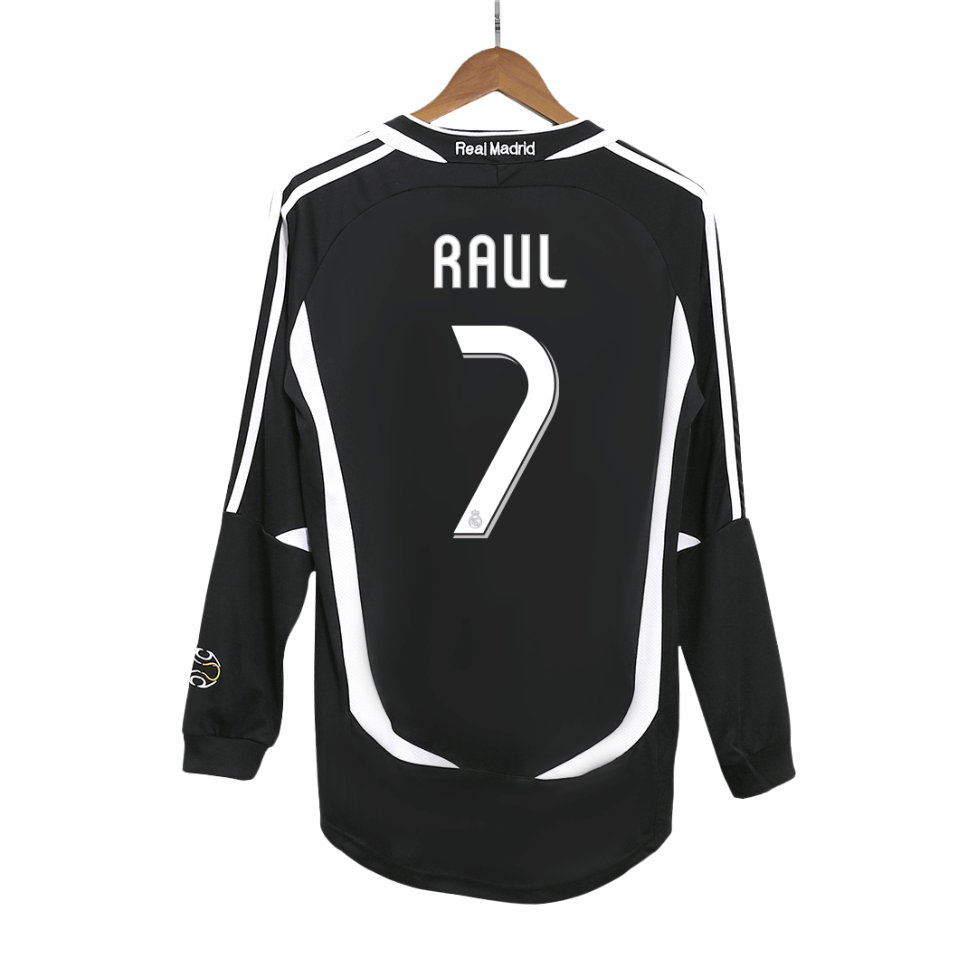 Retro 2006/07 RAUL #7 Real Madrid Segunda Equipación Manga Larga camiseta de fútbol 2025/26