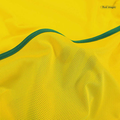 Tricouri Fotbal Vintage Brazilia Acasă 2002/03