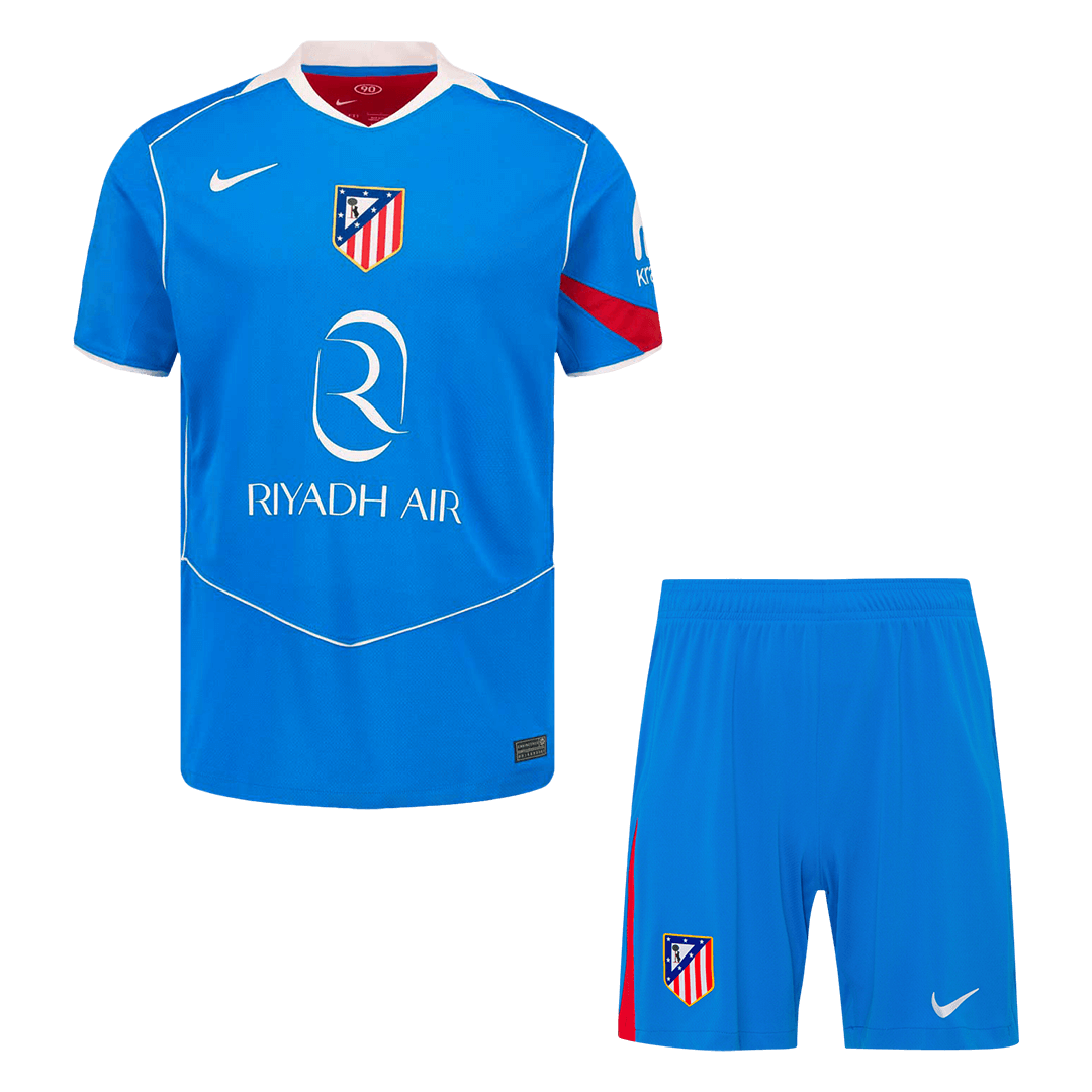 Conjunto Atletico Madrid 
2025/26 Tercera Equipación camiseta de fútbol