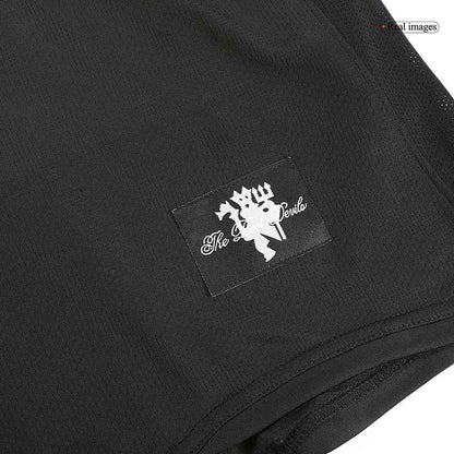 Tricouri Fotbal Vintage Manchester United Deplasare 2007/08 Mânecă Lungă