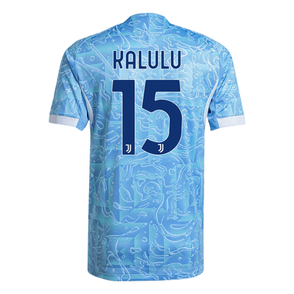 Camiseta Auténtica KALULU #15 Juventus 2025/26 Segunda Equipación - Version Jugador