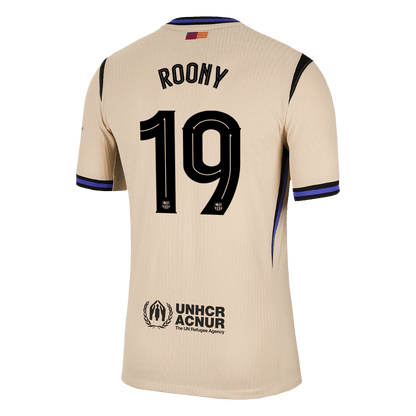 UCL Camiseta Auténtica ROONY #19 Barcelona 2025/26 Segunda Equipación - Version Jugador