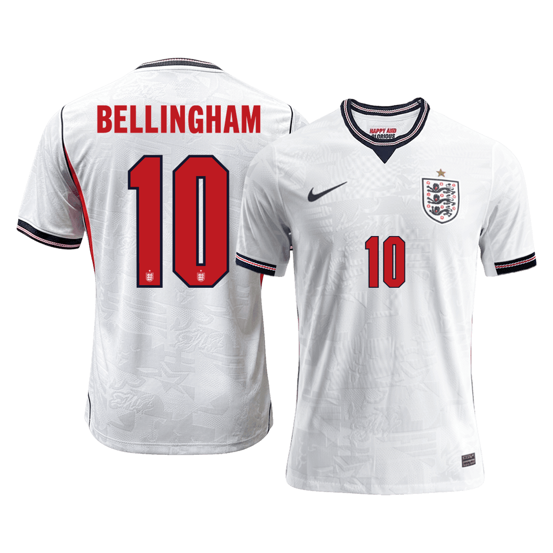 Camiseta Auténtica BELLINGHAM #10 England 2026 Primera Equipación Copa del Mundo - Version Jugador