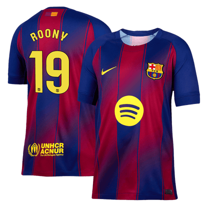 Calidad Premium Camiseta ROONY #19 Barcelona 2025/26 Primera Equipación -Versión Hincha