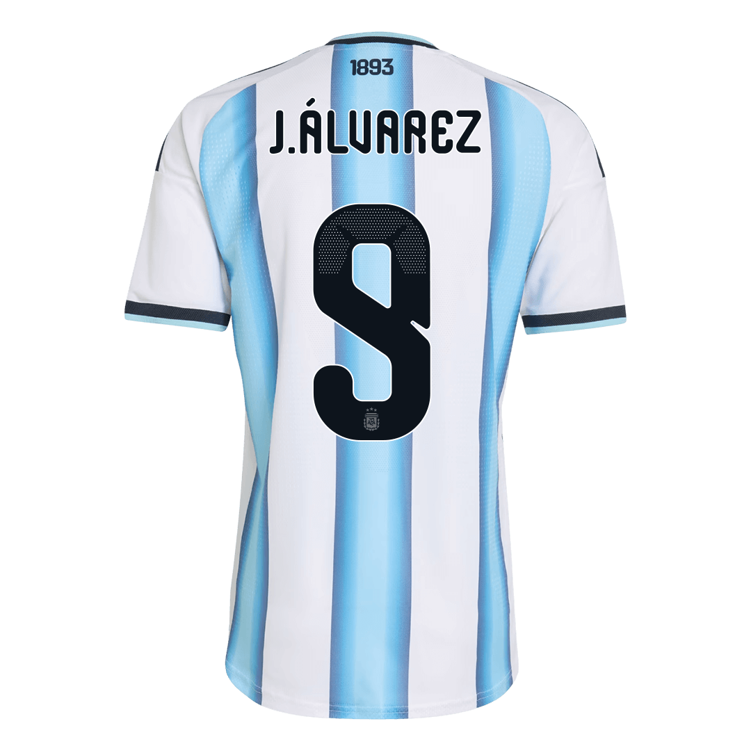 Camiseta Auténtica J.ÁLVAREZ #9 Argentina 2026 Primera Equipación Copa del Mundo - Version Jugador