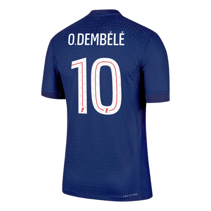 Camiseta Auténtica O.DEMBÉLÉ #10 PSG 2025/26 Primera Equipación-Versión Jugador-Camisetas Pasion Shop