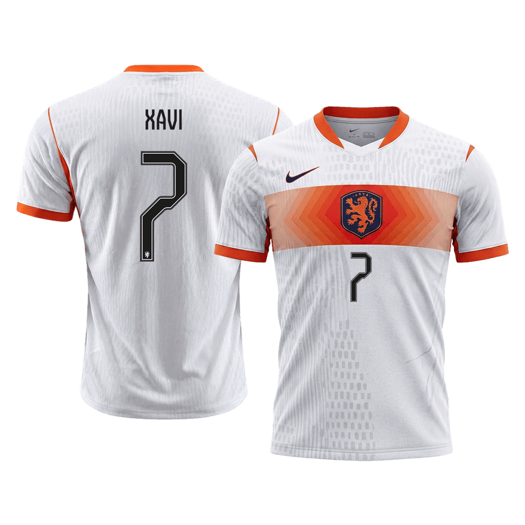 Camiseta Auténtica XAVI #7 Netherlands 2026 Segunda Equipación Copa del Mundo - Version Jugador