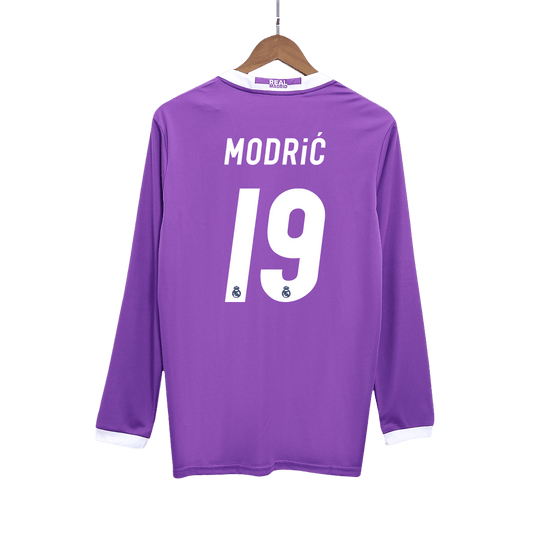 Camiseta Retro 2016/17 Modrić #19 Real Madrid Manga Larga 2025/26