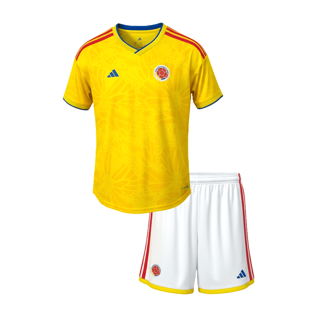 Conjunto Infantil Colombia 2026 Primera Equipación Copa del Mundo camiseta de fútbol