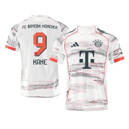 Camiseta Auténtica KANE #9 Bayern Munich 2025/26 Segunda Equipación-Versión Jugador