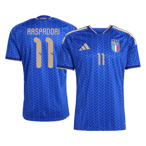 Tricouri Fotbal Italia RASPADORI #11 Acasă Cupa Mondială 2026 - Premium