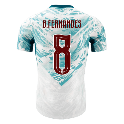 Camiseta Auténtica B.FERNANDES #8 Portugal 2026 Segunda Equipación Copa del Mundo - Version Jugador
