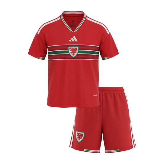 Conjunto Infantil Wales 2026 Primera Equipación Copa del Mundo camiseta de fútbol