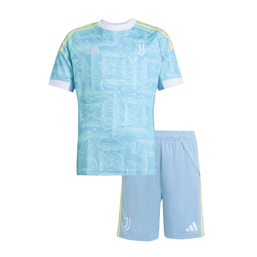 Conjunto Infantil Juventus 2025/26 Segunda Equipación camiseta de fútbol