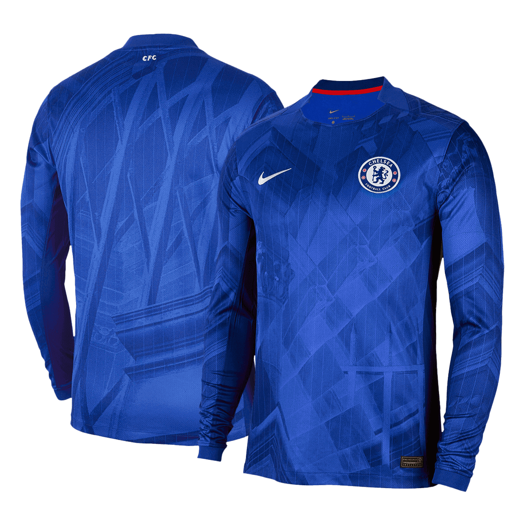 Camiseta Manga Larga Chelsea Primera Equipación 2025/26-Versión Hincha-Camisetas Pasion Shop