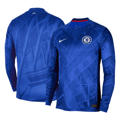 Tricouri Fotbal Chelsea Acasă 2025/26 Mânecă Lungă (mărime mare)