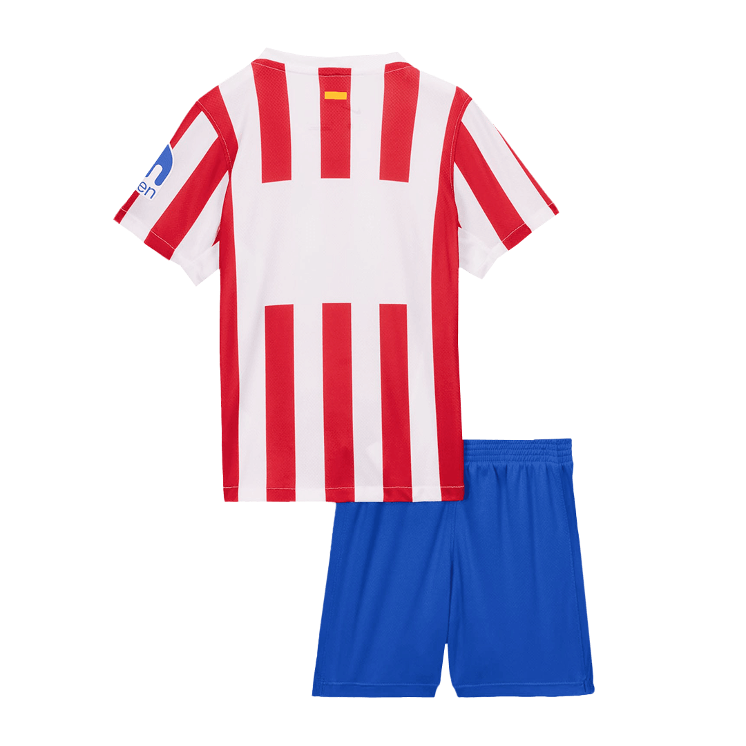 Miniconjunto Atlético de Madrid 2025/26 Primera Equipación Niño (Camiseta + Pantalón Corto)-Camisetas Pasion Shop