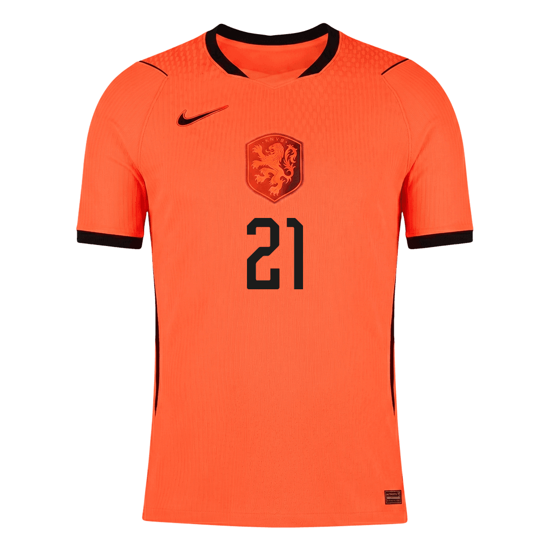 Camiseta Auténtica F.DE JONG #21 Netherlands 2026 Primera Equipación Copa del Mundo - Version Jugador