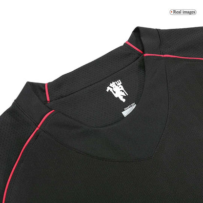 Tricouri Fotbal Vintage Manchester United Deplasare 2007/08 Mânecă Lungă
