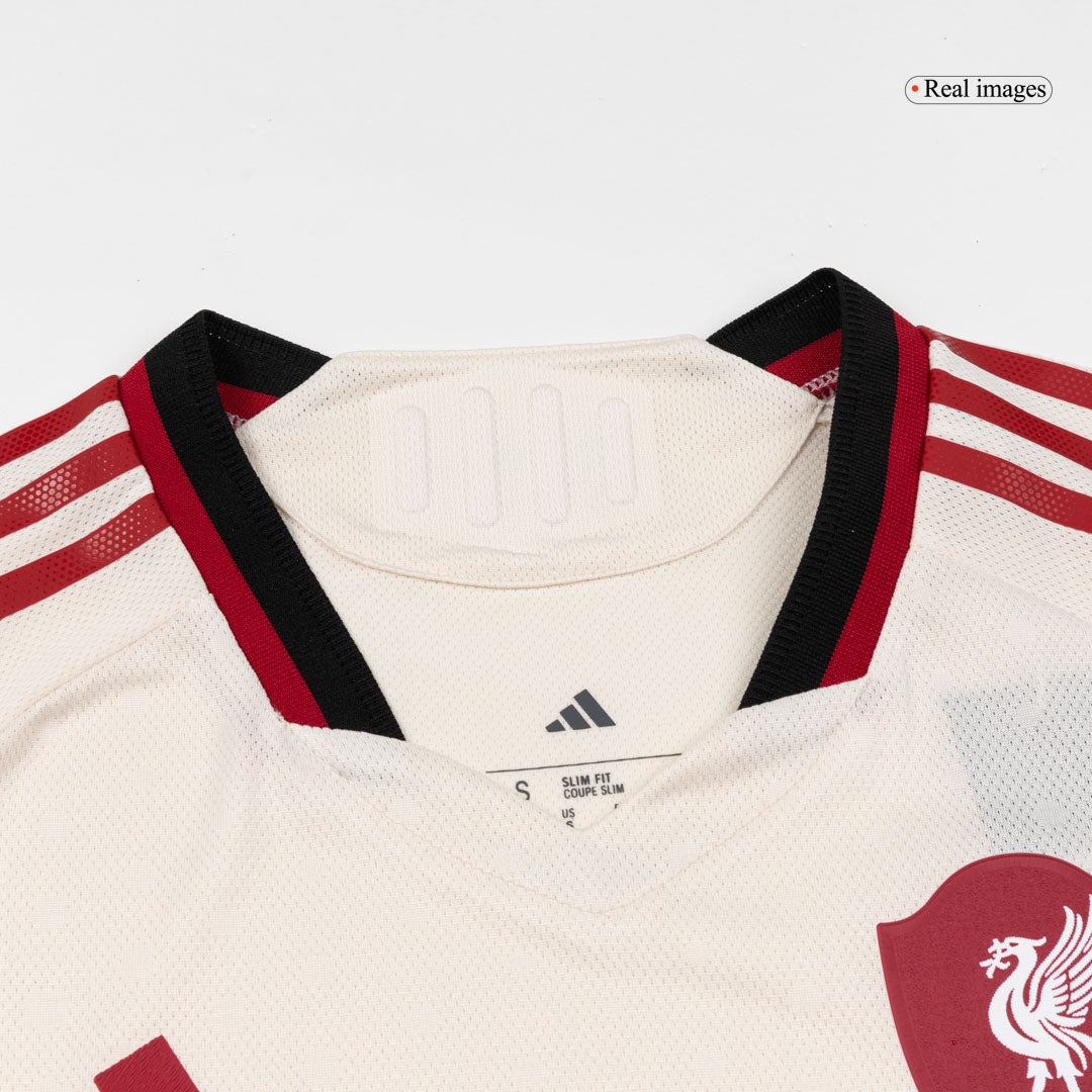 Camiseta Auténtica GAKPO #18 Liverpool 2025/26 Segunda Equipación - Version Jugador