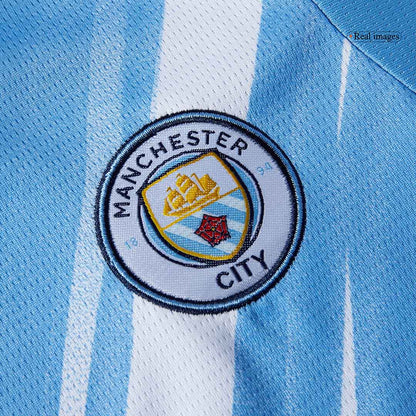 Conjunto Infantil Completo Manchester City 2025/26 Primera Equipación Kids-Camisetas Pasion Shop