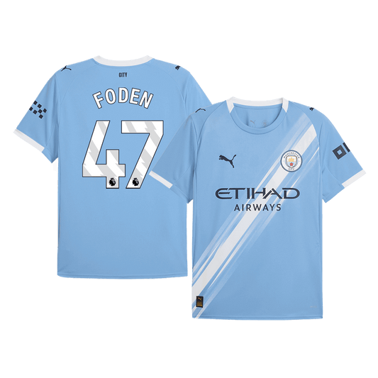 Camiseta FODEN #47 Manchester City 2025/26 Primera Equipación-Versión Hincha (Calidad Premium)