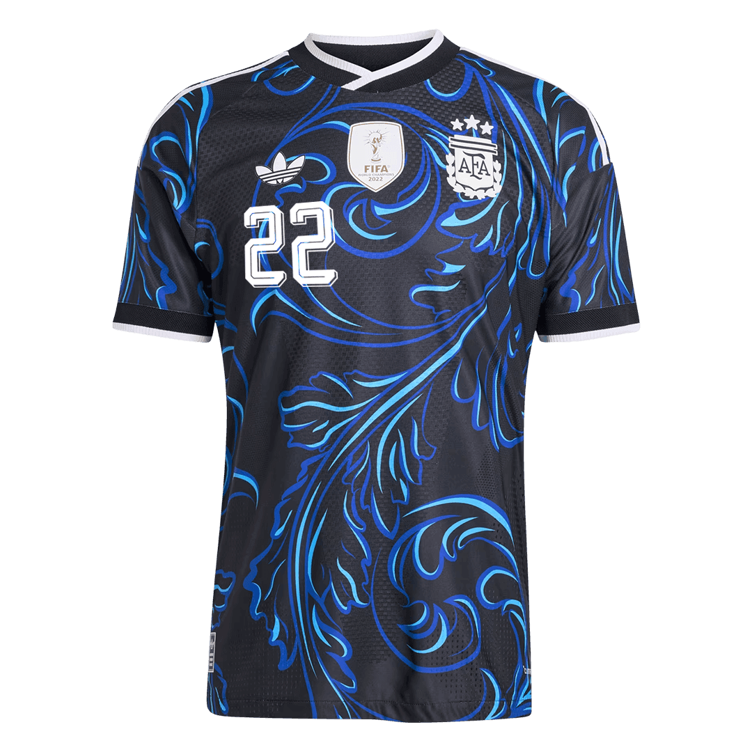Camiseta Auténtica L. MARTÍNEZ #22 Argentina 2026 Segunda Equipación Copa del Mundo - Version Jugador