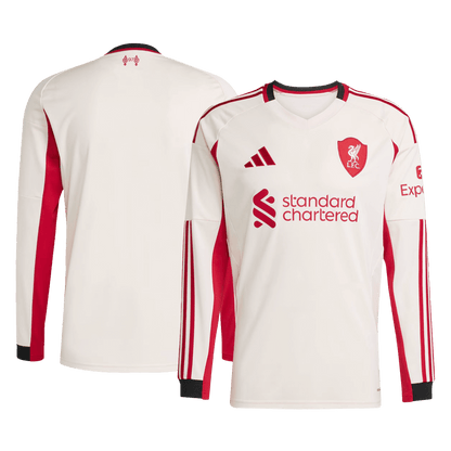 Camiseta Manga Larga Liverpool 2025/26 Segunda Equipación-Versión Hincha-Camisetas Pasion Shop