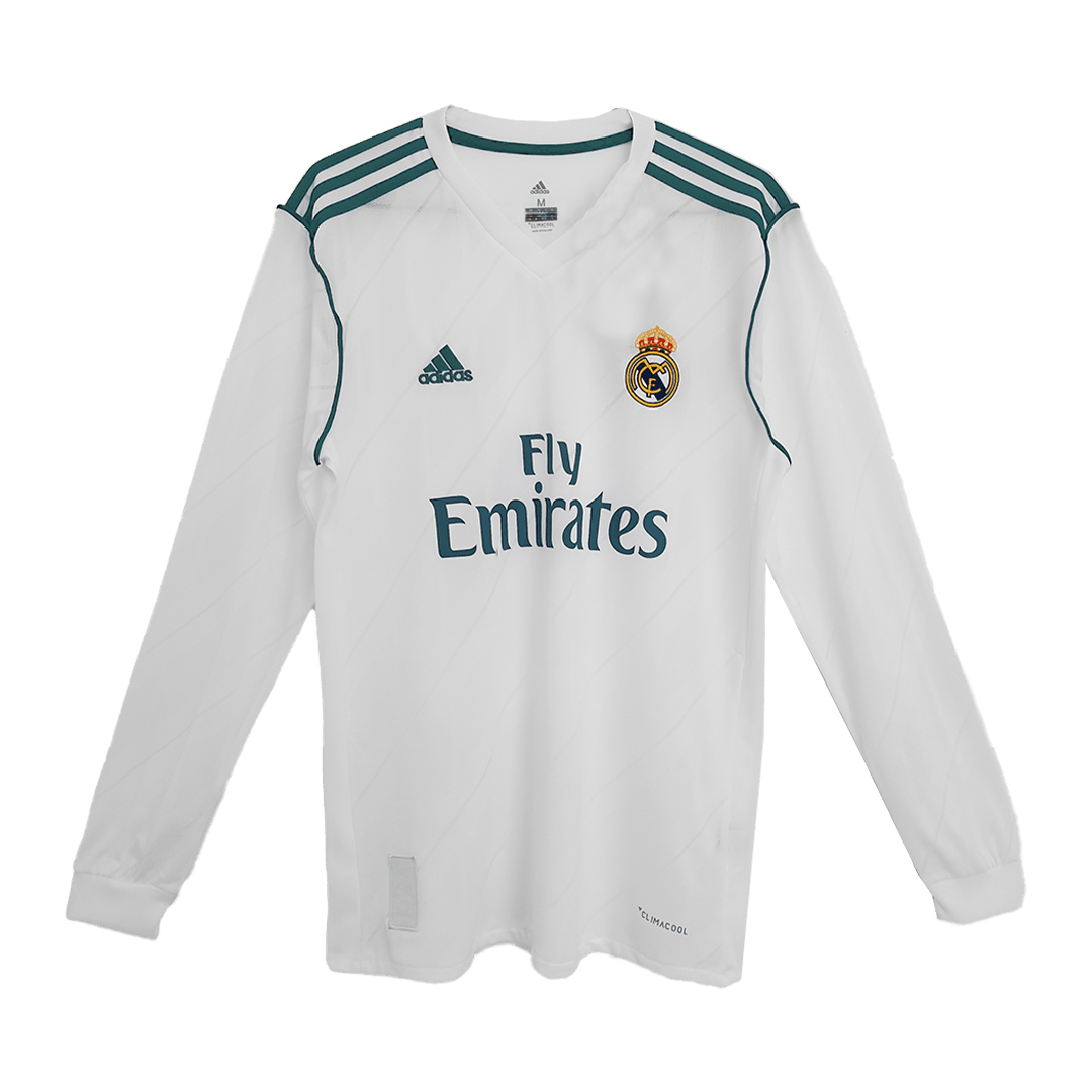 Tricouri Fotbal Vintage Real Madrid Acasă 2017/18 Mânecă Lungă