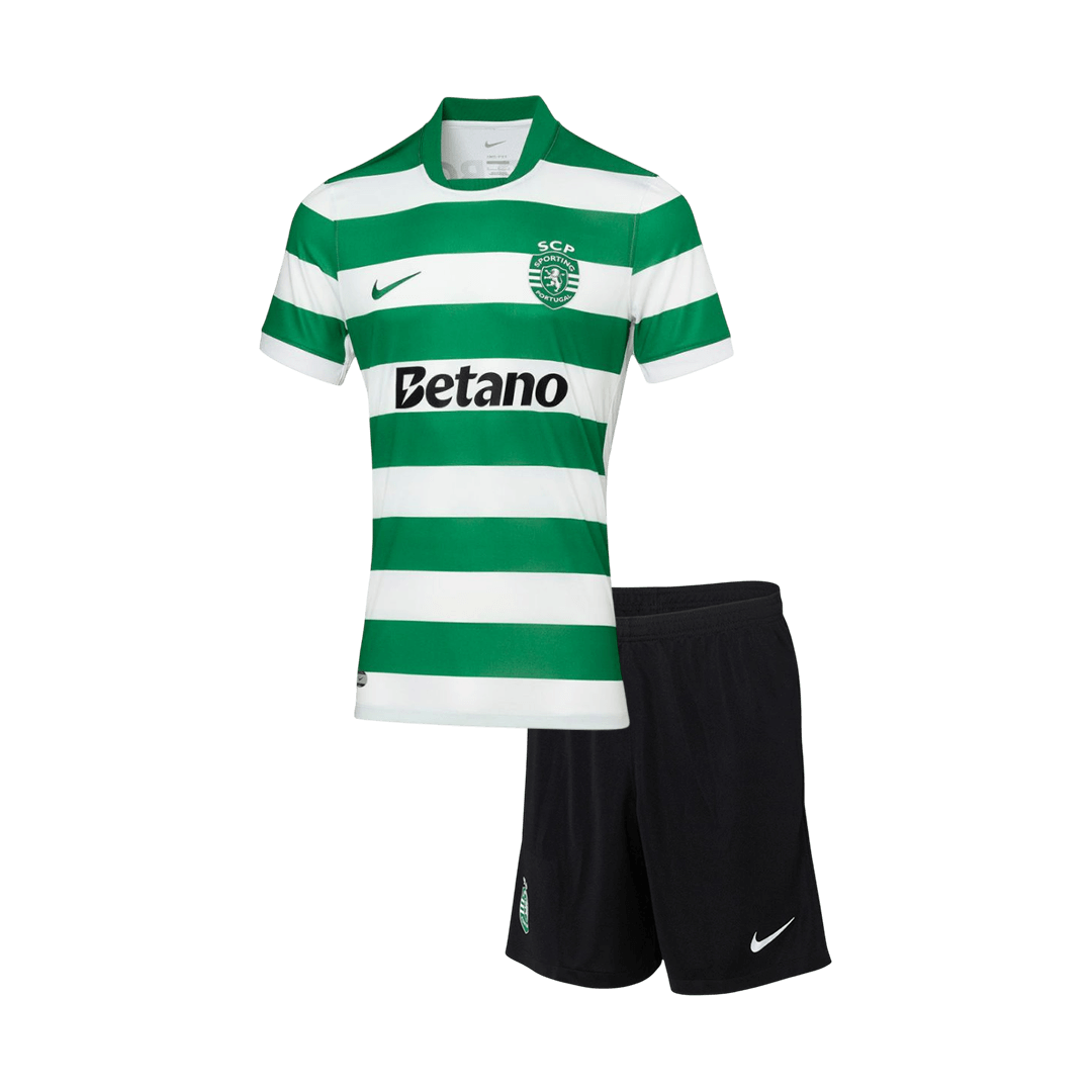 Conjunto Infantil Sporting CP 2025/26 Primera Equipación camiseta de fútbol