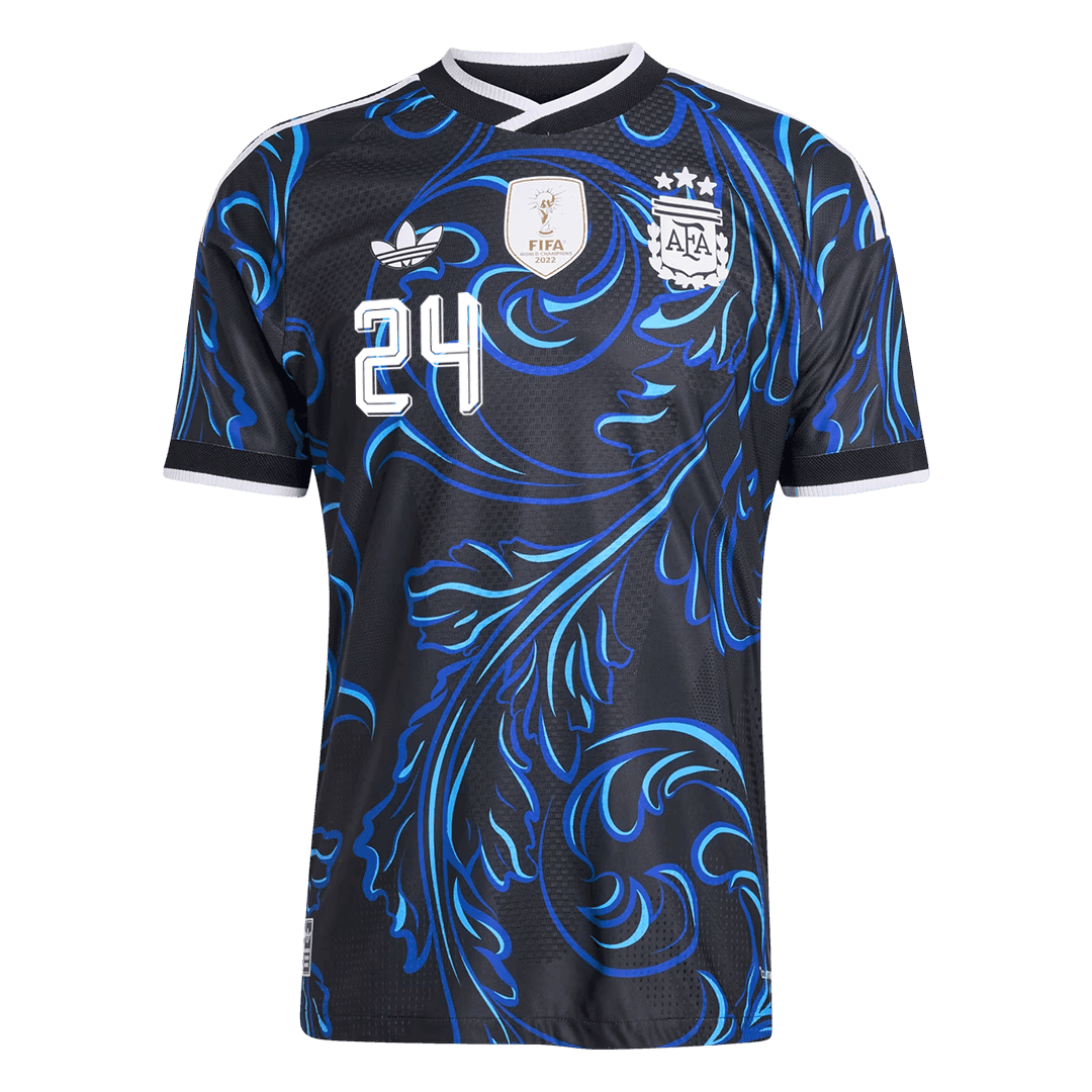 Camiseta Auténtica E. FERNÁNDEZ #24 Argentina 2026 Segunda Equipación Copa del Mundo - Version Jugador