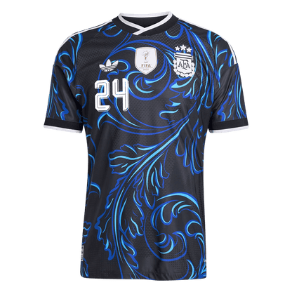 Camiseta Auténtica E. FERNÁNDEZ #24 Argentina 2026 Segunda Equipación Copa del Mundo - Version Jugador