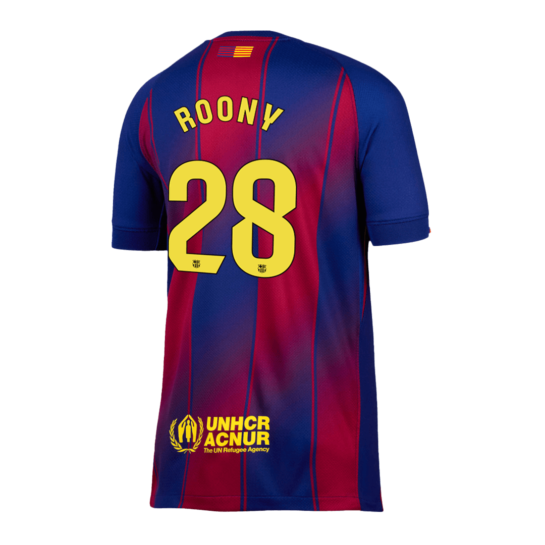 Camiseta ROONY #28 Barcelona 2025/26 Primera Equipación - Version Hincha - Calidad premium