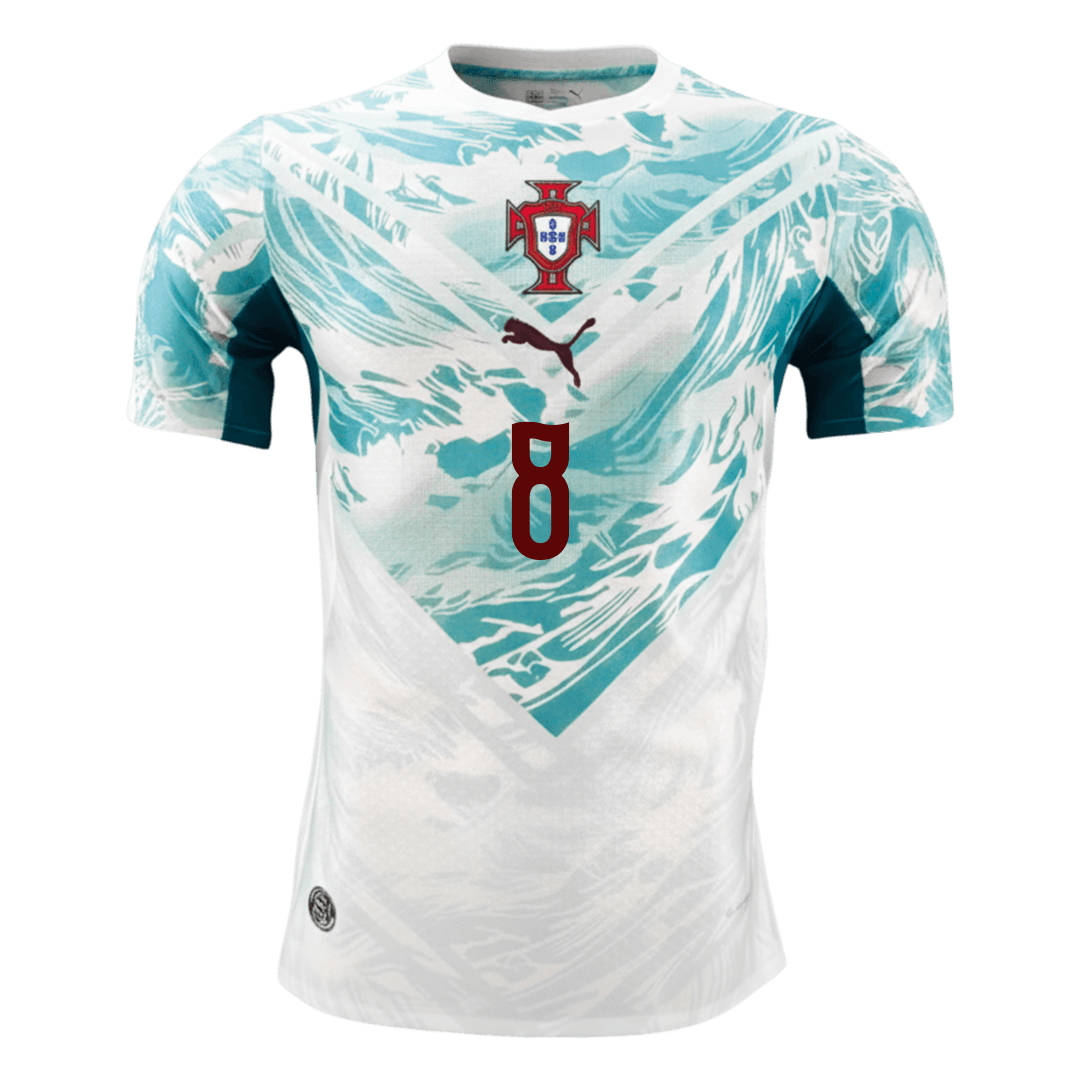 Camiseta Auténtica B.FERNANDES #8 Portugal 2026 Segunda Equipación Copa del Mundo - Version Jugador