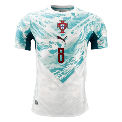 Camiseta Auténtica B.FERNANDES #8 Portugal 2026 Segunda Equipación Copa del Mundo - Version Jugador