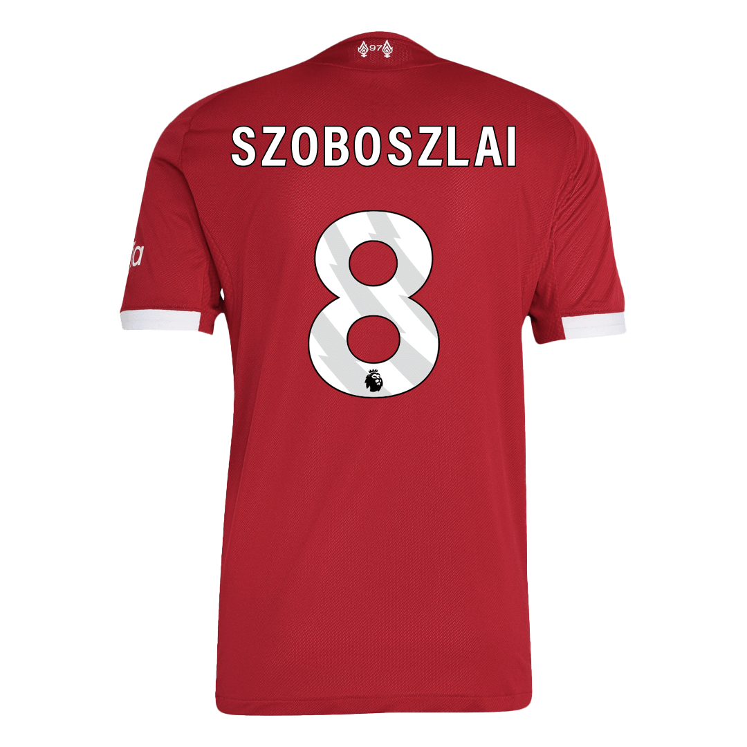 Camiseta Auténtica SZOBOSZLAI #8 Liverpool 2025/26 Primera Equipación - Version Jugador