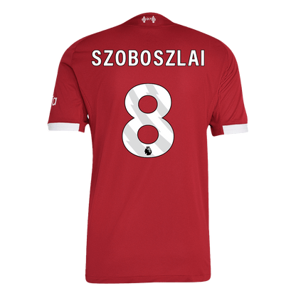Camiseta Auténtica SZOBOSZLAI #8 Liverpool 2025/26 Primera Equipación - Version Jugador